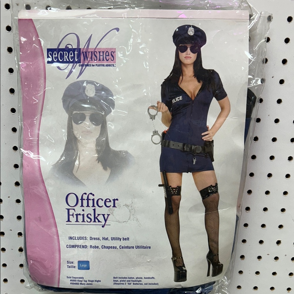 Secret Wishes Officer Frisky Costume - Navy